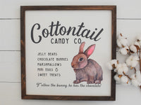 COTTONTAIL CANDY CO. Farmhouse Sign Easter