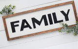 FAMILY 3D FARMHOUSE Style Sign |  MODERN Rustic Family Sign