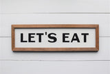 Let's EAT KITCHEN FARMHOUSE Sign |  Kitchen Decor  |  Farmhouse Kitchen Sign