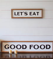 Let's EAT KITCHEN FARMHOUSE Sign |  Kitchen Decor  |  Farmhouse Kitchen Sign