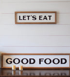 Let's EAT KITCHEN FARMHOUSE Sign |  Kitchen Decor  |  Farmhouse Kitchen Sign