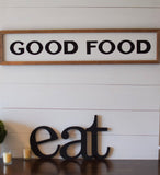 EAT | TEA Letter CUTOUTS | Eat Kitchen Letter Decor | Eat Kitchen Wall Decor | Gallery Decor
