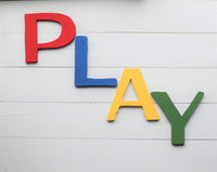 PLAY  READ  TOYS  Playroom Sign |   Playroom Decor |  Play Wood Letters  |  Play Sign  |  Play Wood Sign