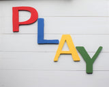 PLAY  READ  TOYS  Playroom Sign |   Playroom Decor |  Play Wood Letters  |  Play Sign  |  Play Wood Sign