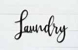 LAUNDRY WOOD CUTOUT | Laundry Room Decor  |  Laundry Script Sign