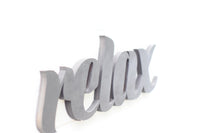 RELAX WOOD CUTOUT | Relax sign