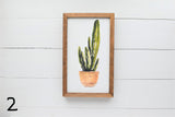 WATERCOLOR POTTED PLANTS Modern Rustic Wall Decor  |  Modern Plant Decor
