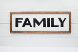 FAMILY 3D FARMHOUSE Style Sign |  MODERN Rustic Family Sign