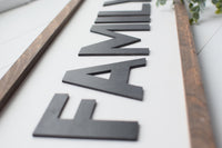 FAMILY 3D FARMHOUSE Style Sign |  MODERN Rustic Family Sign