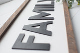 FAMILY 3D FARMHOUSE Style Sign |  MODERN Rustic Family Sign