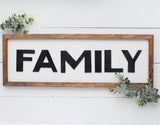 FAMILY 3D FARMHOUSE Style Sign |  MODERN Rustic Family Sign
