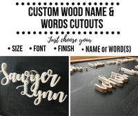Custom Wood Word / Name Cutout