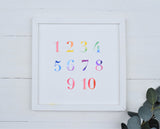 ALPHABET ABCs 123s FARMHOUSE Style Sign