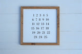 ALPHABET ABCs + 123s NUMBERS FARMHOUSE Style Sign | Nursery | Playroom Decor