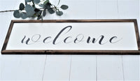 WELCOME Farmhouse Style SIGN   LARGE