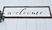 WELCOME Farmhouse Style SIGN   LARGE