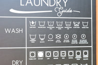 LAUNDRY GUIDE FARMHOUSE Style Sign | Laundry Room Decor | Laundry Sign | Laundry Symbols Sign