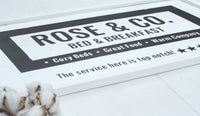 PERSONALIZED B&B Sign | Bed and Breakfast Bedroom Decor | Bedroom Sign | Bedroom Wall Decor