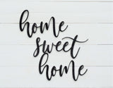 HOME WOOD CUTOUT Sign | Home Script Sign