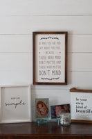 KEEP LIFE SIMPLE Modern Rustic Wall Decor |  Home Decor