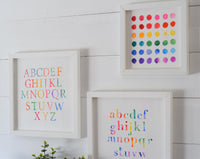 ALPHABET ABCs 123s FARMHOUSE Style Sign