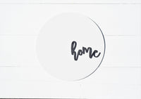 HOME 3D MODERN ROUND Sign | Modern Home Sign | Round Home Sign