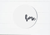 HOME 3D MODERN ROUND Sign | Modern Home Sign | Round Home Sign