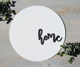 HOME 3D MODERN ROUND Sign | Modern Home Sign | Round Home Sign