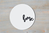 HOME 3D MODERN ROUND Sign | Modern Home Sign | Round Home Sign