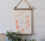 OUR NEST Modern Rustic Scroll Style Sign
