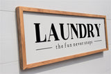 Laundry Farmhouse Sign