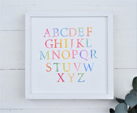 ALPHABET ABCs 123s FARMHOUSE Style Sign