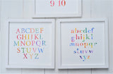 ALPHABET ABCs 123s FARMHOUSE Style Sign