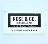 PERSONALIZED B&B Sign | Bed and Breakfast Bedroom Decor | Bedroom Sign | Bedroom Wall Decor