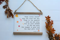 RED & GOLD FALL Scroll Style Sign |  Farmhouse Modern Rustic Autumn Decor