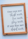 DINE WELL KITCHEN Modern Rustic Sign | Dining Room Decor | Kitchen Decor