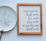 DINE WELL KITCHEN Modern Rustic Sign | Dining Room Decor | Kitchen Decor