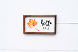 Hello FALL + PUMPKINS, Apples Hayrides + Autumn LEAF Signs Set of 3