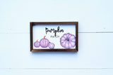 PUMPKIN PATCH +  GATHER Set of 2 | Fall Tier Tray Signs | Sign Set Autumn