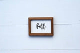 PUMPKIN Vibes + FALL + Red LEAF Signs Set of 3 | Fall Tier Tray Signs | Sign Set Autumn