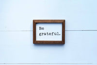 AUTUMN Vibes + Be GRATEFUL + Orange LEAF Signs Set of 3 | Fall Tier Tray Signs | Sign Set Autumn