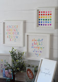 ALPHABET ABCs 123s FARMHOUSE Style Sign