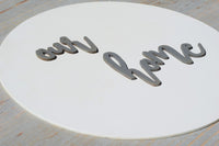 OUR HOME 3D Round Sign  |  Modern Home Sign  |  Wood Sign