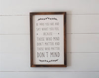 Be Who You Are Farmhouse Sign |  CHILDREN'S ROOM DECOR