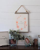 OUR NEST Modern Rustic Scroll Style Sign