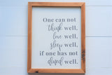 DINE WELL KITCHEN Modern Rustic Sign | Dining Room Decor | Kitchen Decor