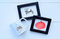 Hello FALL, PUMPKIN & Give Thanks Set of 3 TIER Tray Signs + Mug