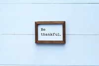 PUMPKIN LOVE + Be THANKFUL Signs Set of 2 | Fall Tier Tray Signs | Sign Set Autumn