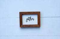 PUMPKIN PATCH +  GATHER Set of 2 | Fall Tier Tray Signs | Sign Set Autumn