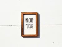 TRICK or TREAT + Hocus Pocus Set of 2 | Fall  HALLOWEEN Tier Tray Signs | Sign Set Autumn